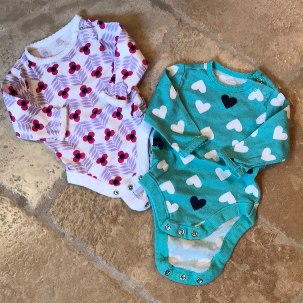 Set of 2 Old Navy Long-Sleeved One-Pieces